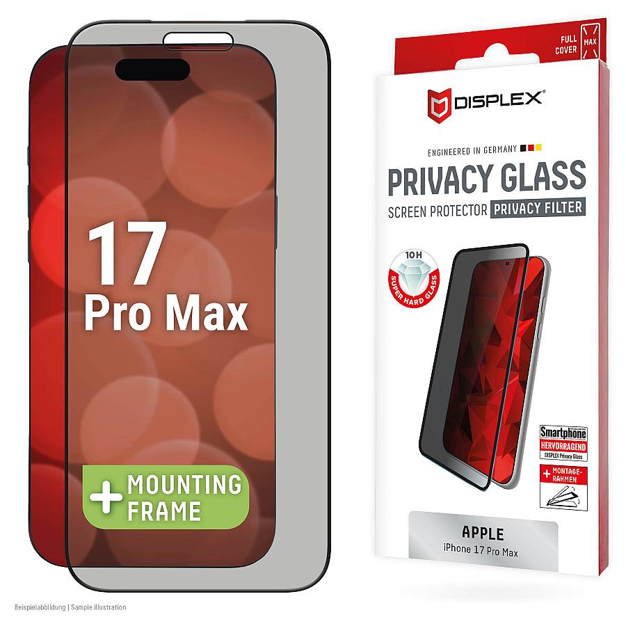 DISPLEX Privacy Glas fr Apple iPhone 17 Pro Max