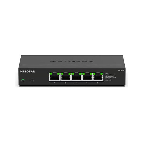 NETGEAR 300 Series Plus - Switch - Multi-Gigabit - managed - 5 x 100/1000/2.5G - Desktop. wandmontierbar