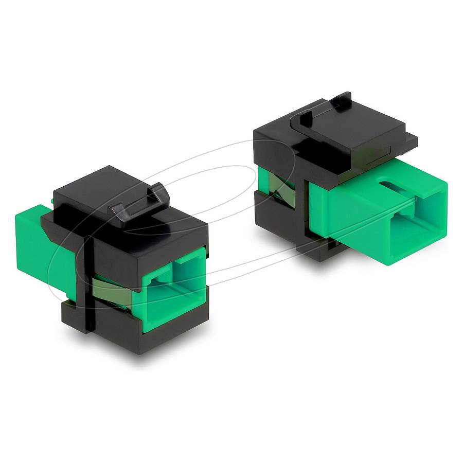 Keystone Modul SC Simplex Buchse zu SC Simplex Buchse grün / schwarz