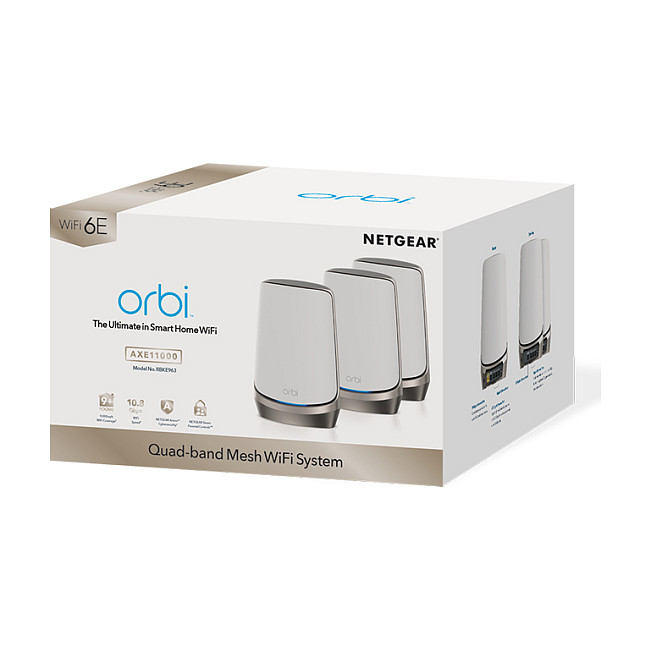 Netgear Orbi 960 Serie Quad-Band WiFi 6E Mesh (3er-Set)