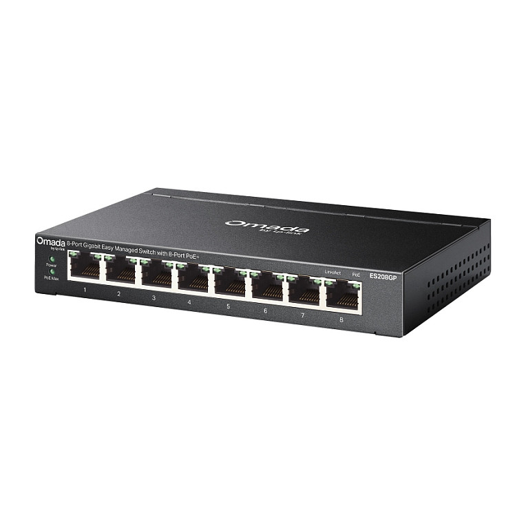 TP-Link Omada Switch 8x GE ES208GP PoE+