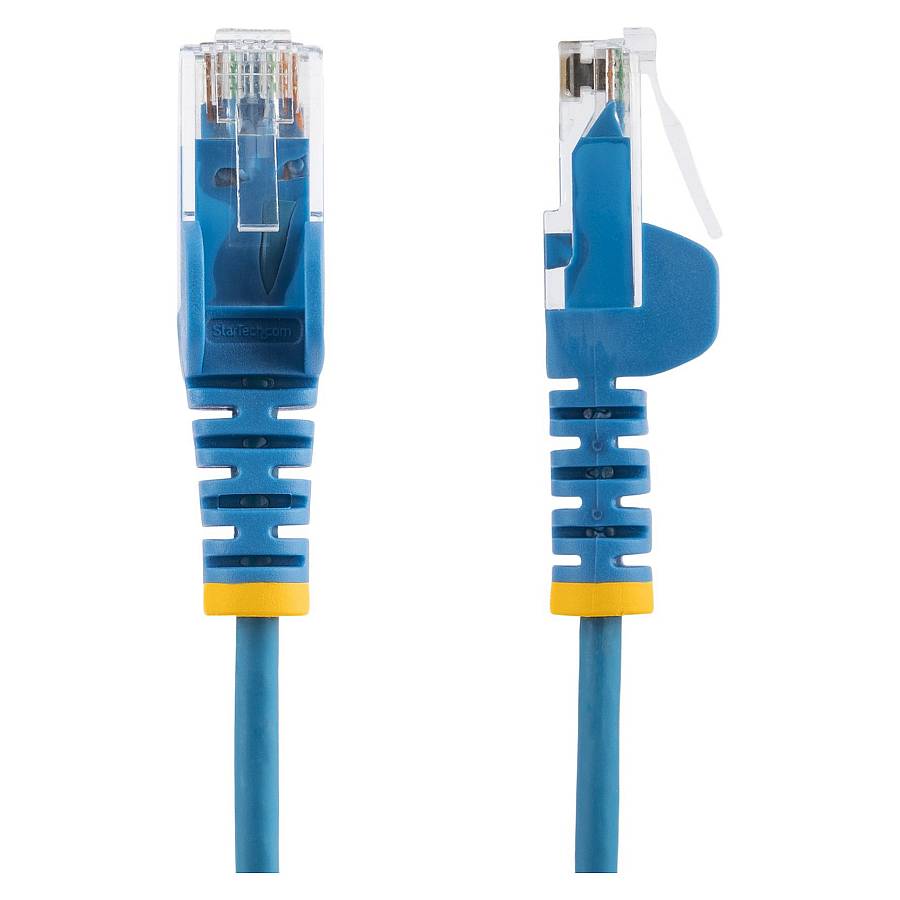 STARTECH.COM 1m CAT6 Cable - Blue Slim CAT6 Patch Cable - Snagless RJ45 Connectors - LSZH - 28 AWG Copper Wire