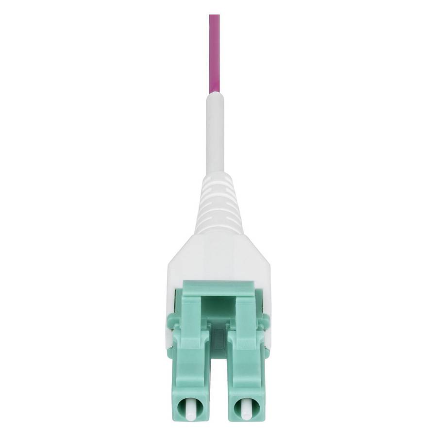 STARTECH.COM 1m LC-LC UPC OM4multimode Glasfaserkabel Erika Violett 50/125 40G/100G Uniboot LWL Patchkabel OFNR Kabel