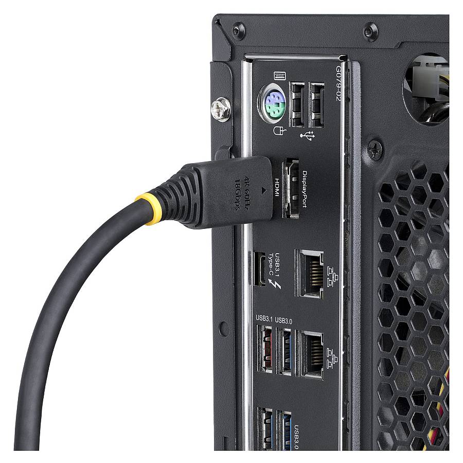 STARTECH.COM 7m High Speed HDMI Kabel mit Griffsteckern 4K 60Hz und 1440p 144Hz 18Gbps UHD HDMI Arc-eArc Kabel mit TPE-Mantel