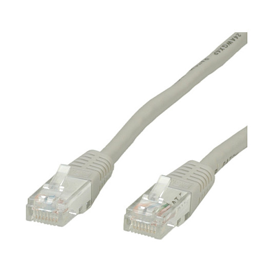 VALUE Patchkabel Kat.6 Class E UTP grau 0.5m