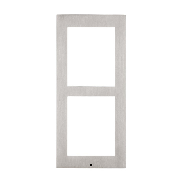 2N IP-Verso Aufputzrahmen 2-Modul. silber