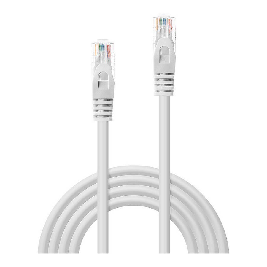 LINDY Patchkabel Cat6 U/UTP Basic weiß 0.30m