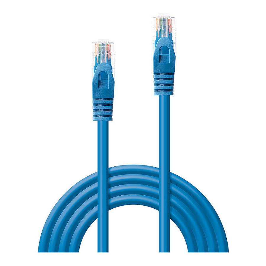 LINDY Patchkabel Cat6 U/UTP Basic blau 0.30m