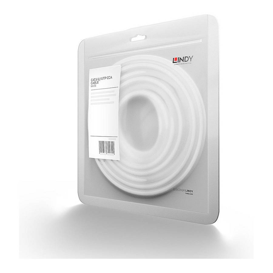 LINDY Patchkabel Cat6 U/UTP Basic weiß 1.00m