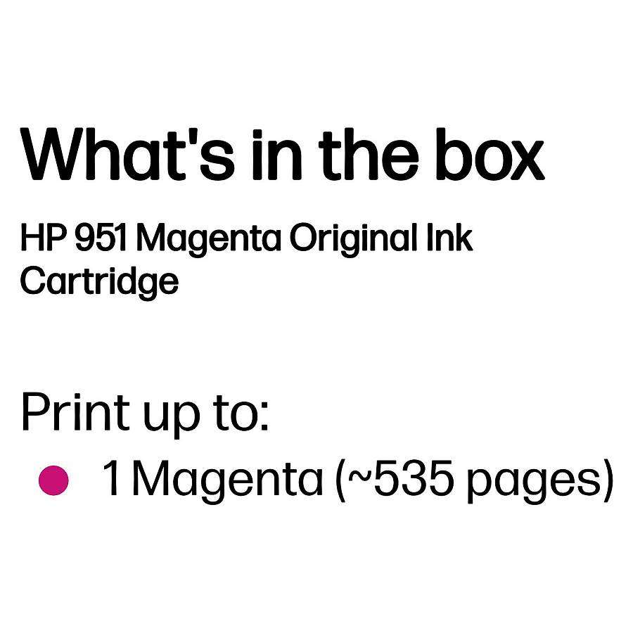 HP Original 951 Druckerpatrone - magenta (CN051AE)
