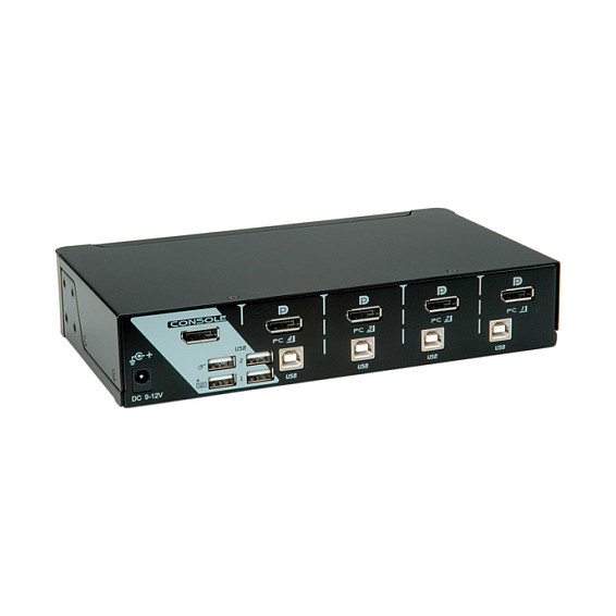 ROLINE DisplayPort USB 2.0 KVM Switch. 1 User - 4 PC