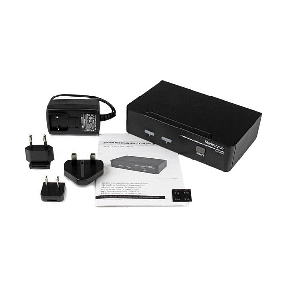 STARTECH.COM 2 Port Professional USB DisplayPort KVM Switch with Audio
