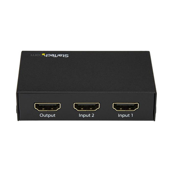 STARTECH.COM 2 Port HDMI Switch - 4K HDMI Switch Box - Ultra HD 4k 60Hz