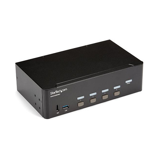 STARTECH.COM KVM Switch HDMI 4 Port - 4K 30 Hz - KVM Extender fr HDMI - KVM HDMI Umschalter