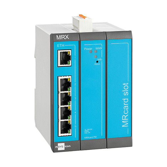 icom MRX MRX3 LAN - Router 5-Port-Switch. VPN. 5x Ethernet 10/100BT. 2xdig