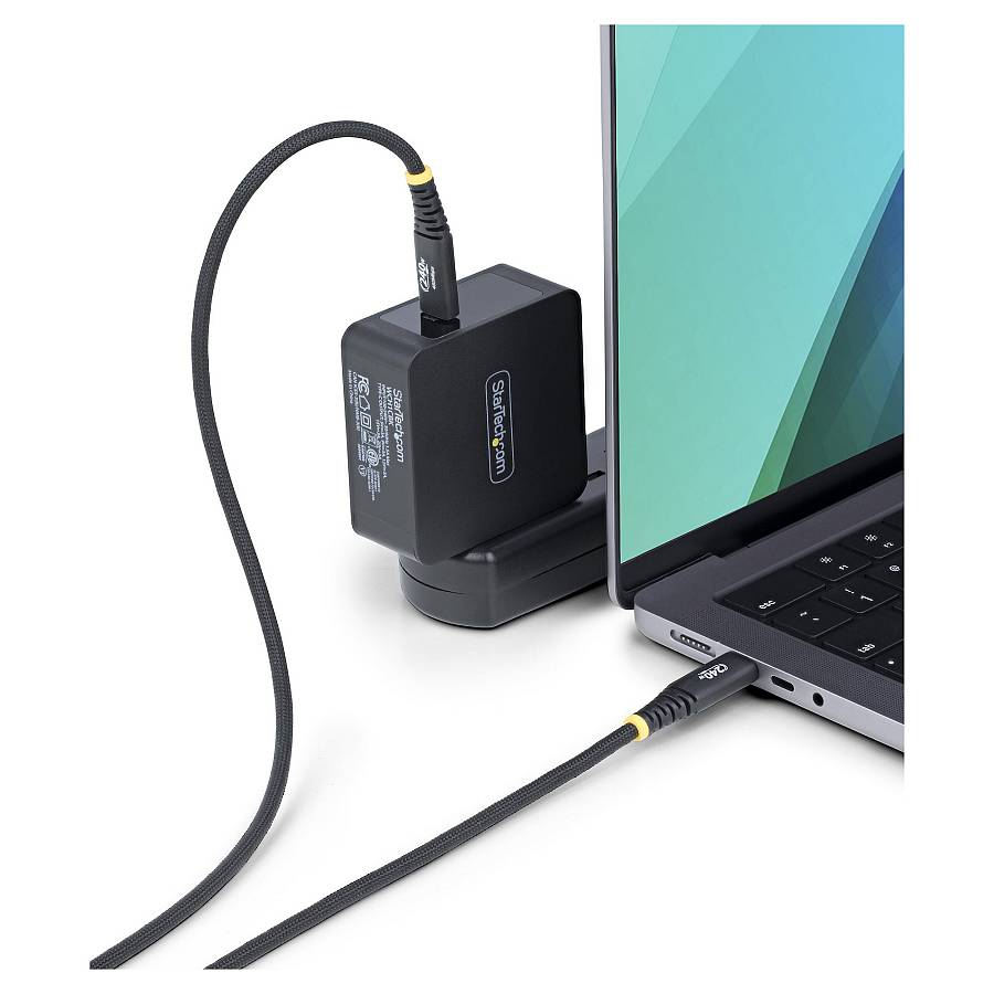 StarTech 1m USB-C Charging Cable. 240W. Silicone Jacket w/Braid - USB-Kabel - 24 pin USB-C (M)