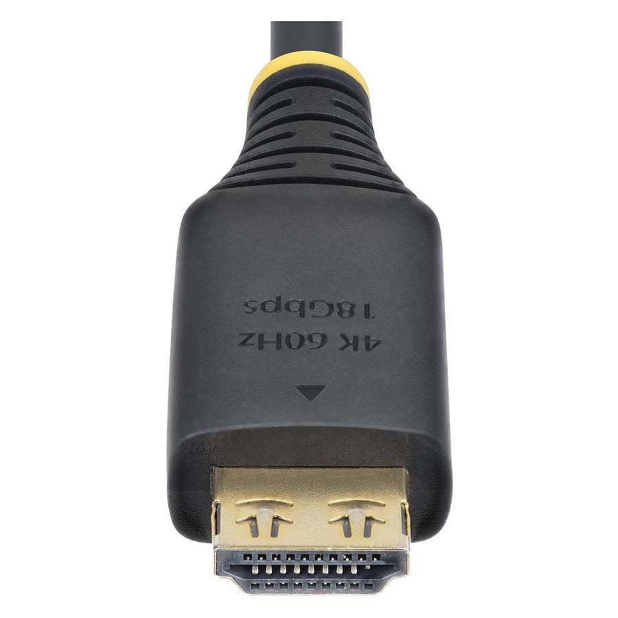 StarTech 2m High Speed HDMI Kabel mit Griffsteckern 4K 60Hz und 1440p 144Hz 18Gbps UHD HDMI Arc-eArc Kabel mit TPE-Mantel