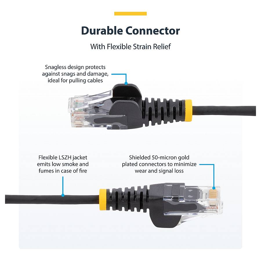 StarTech.com 3m Pink Slim CAT6 Ethernet Cable. Snagless. 28AWG. LSZH - Patch-Kabel - RJ-45 (M)