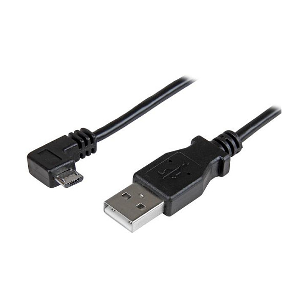 StarTech.com Micro USB Lade- und Sync-Kabel St/St - Rechts gewinkelt Micro-USB - 0.5m - USB-Kabel - Micro-USB Typ B (M)