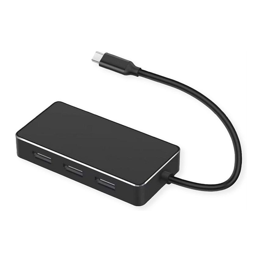 VALUE Multi-Display Adapter USB Typ C - 3x DP. Multi-Stream 4K