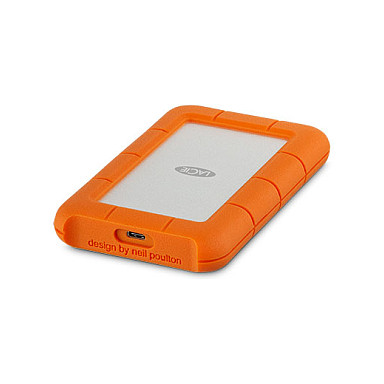 STICK LACIE RUGGED 2TB USB-C USB3.0 Drop- crush- and rain-resistant for all-terrain use orange