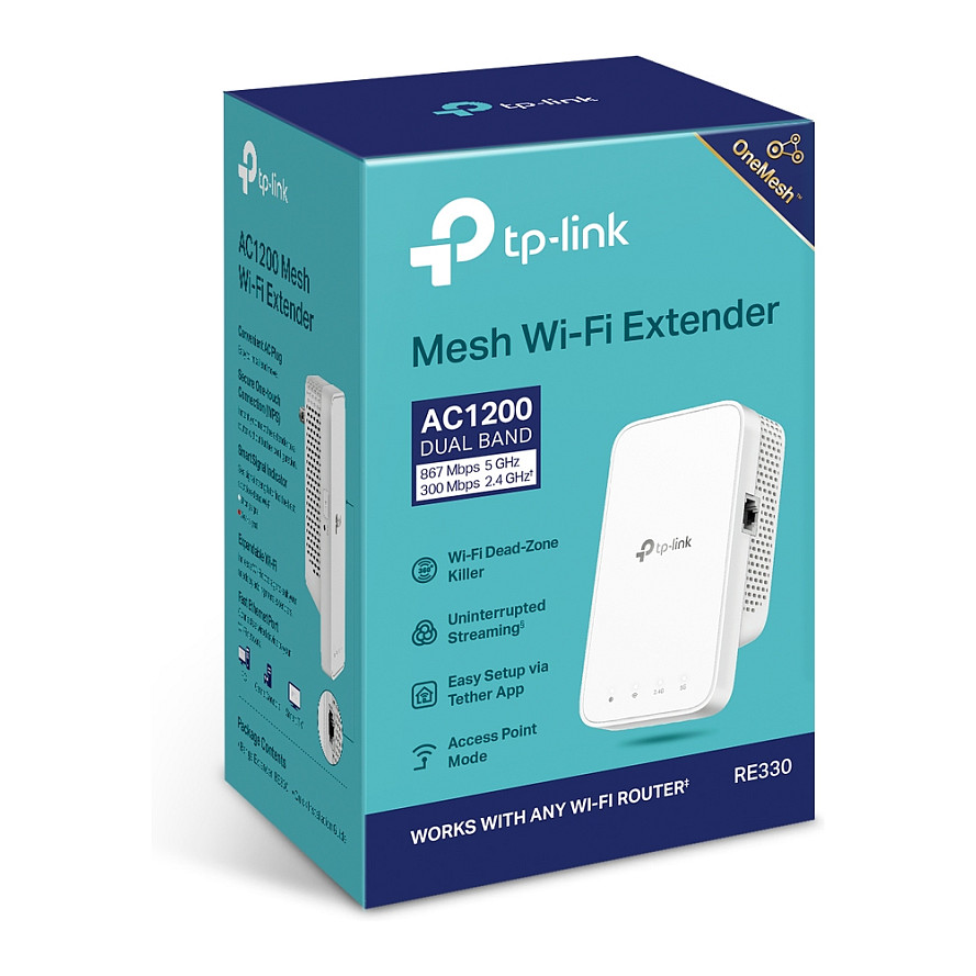 TP-LINK RE330 - Wi-Fi-Range-Extender - 100Mb LAN