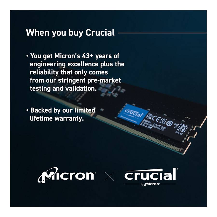 8GB PC 5600 CL46 Crucial