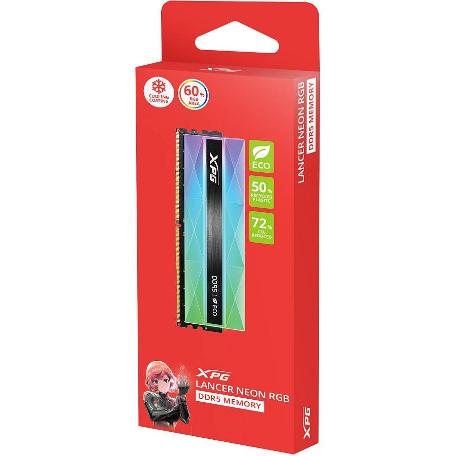 32GB PC 6400 CL32 ADATA XPG LANCER NEON RGB KIT 2x16GB retail