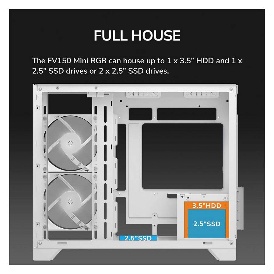 Mini COUGAR FV150. ARGB. Weiß