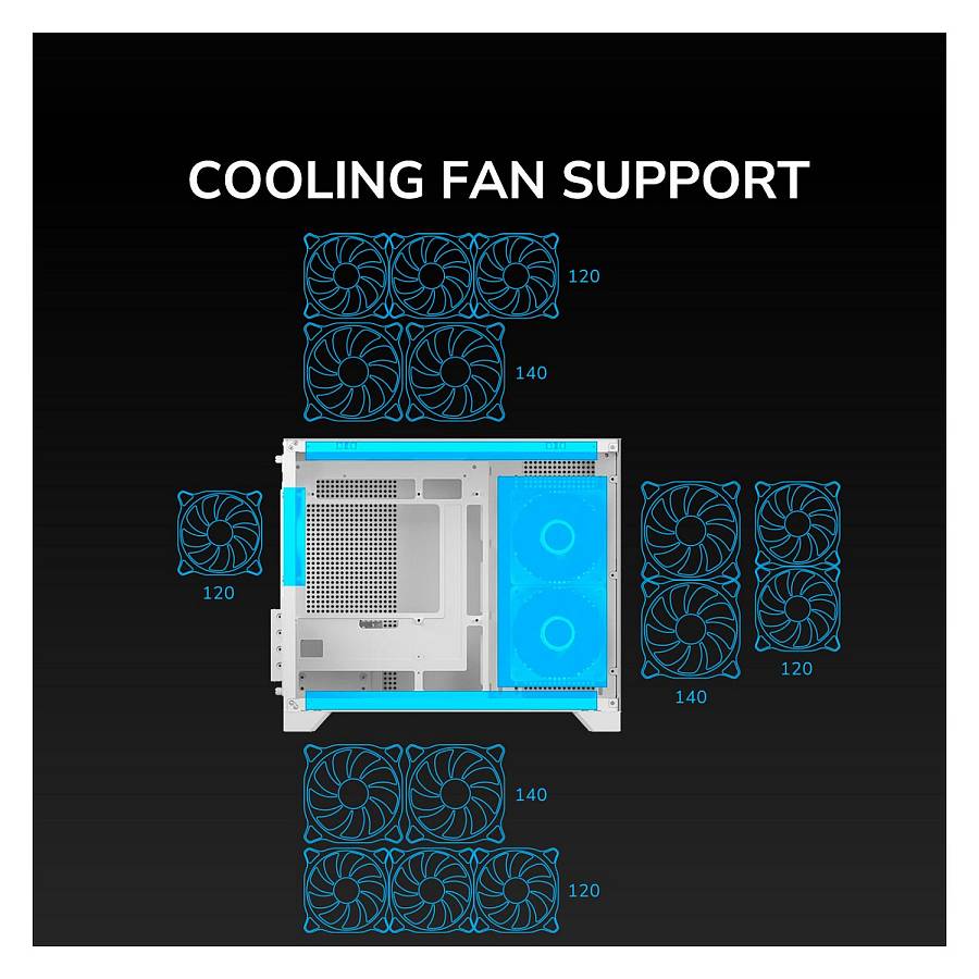 Mini COUGAR FV150. ARGB. Weiß