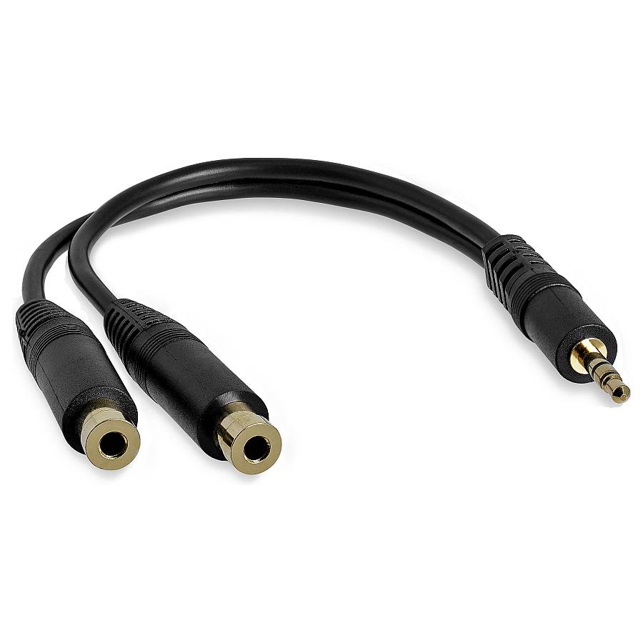 6IN STEREO SPLITTER CABLE
