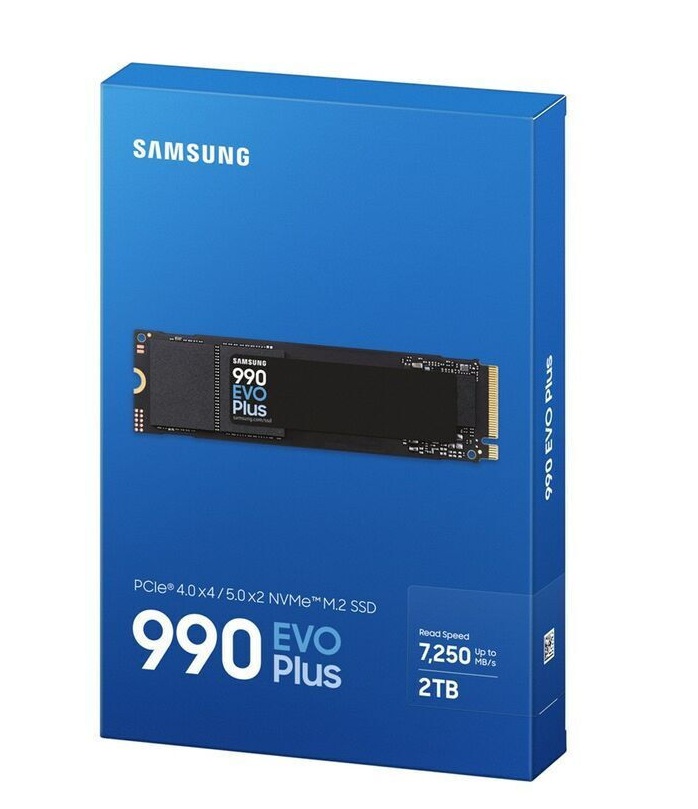 Samsung SSD M.2 NVMe PCIe Gen4 2TB 990 EVO PLUS