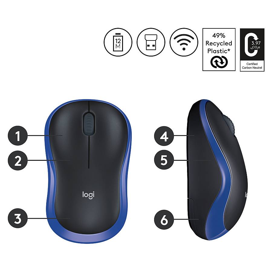 Logitech M185 Wireless blue