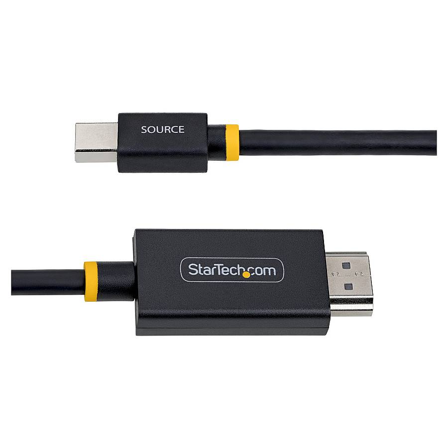 STARTECH.COM 2m Mini DisplayPort zu HDMI Adapterkabel 4K 60Hz mit HBR3 HDCP 2.3 und DPCP MDP zu HDMI 2.0 Kabel aktiver Video Convert