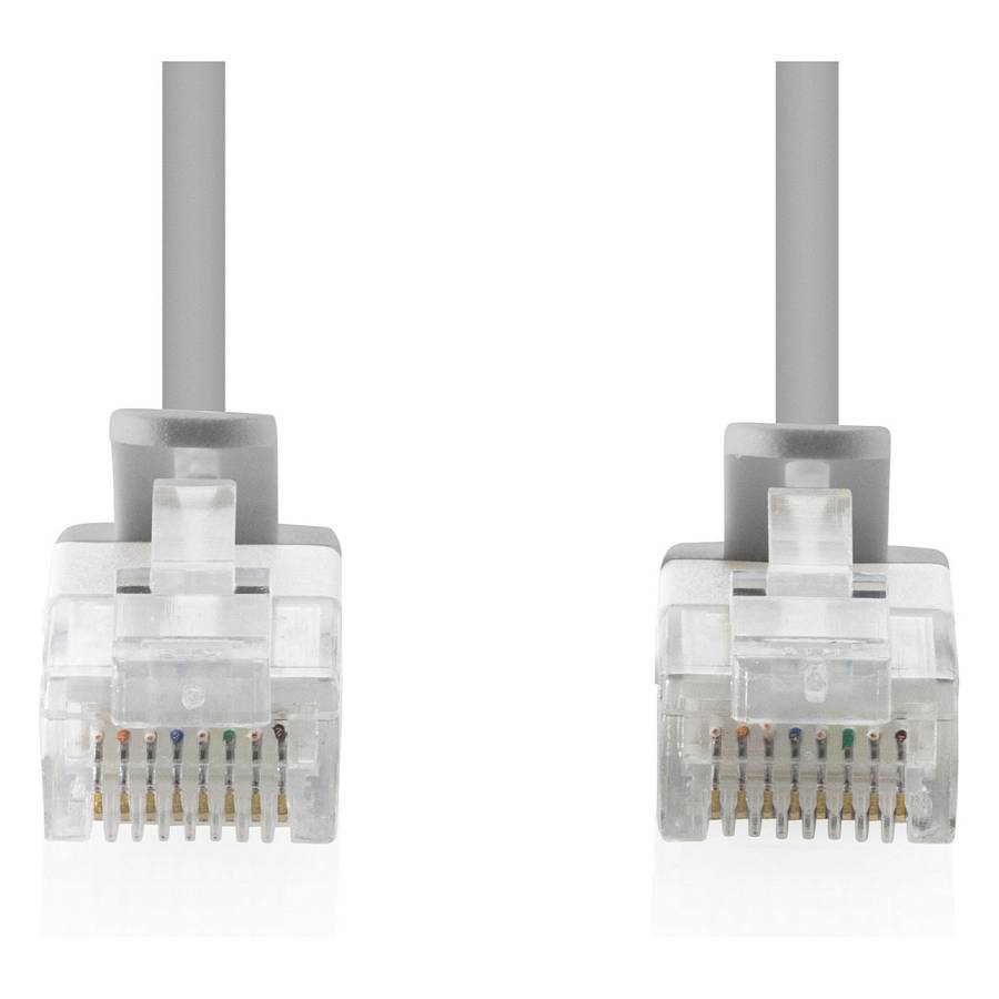 CAT 6 U-UTP Slim Patchkabel. 0.3 m. Grau