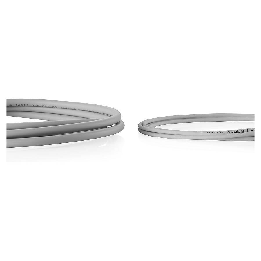 CAT 6 U-UTP Slim Patchkabel. 0.3 m. Grau