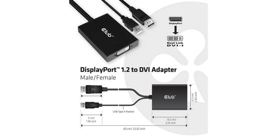 DisplayPort to Dual Link DVI-I Active Adapter