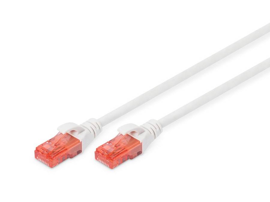 DIGITUS CAT 6 U/UTP Patchkabel - LSZH, 10m, weiß