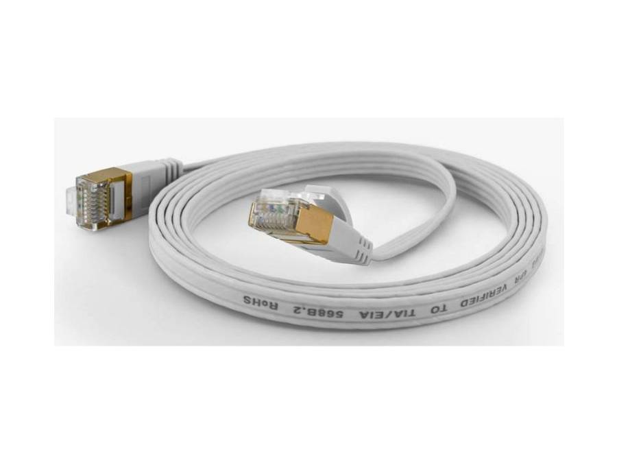 Wantec Patchkabel FTP  CAT6      q=1,6x6,5mm    5,00m weiß