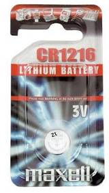 Maxell Batteries CR1216 1PC Blist Pk 4902580444815
